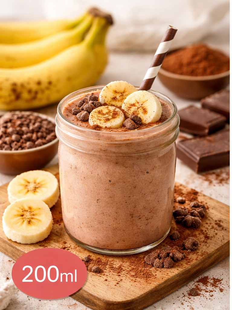 200ml kefir banana cacao bottle